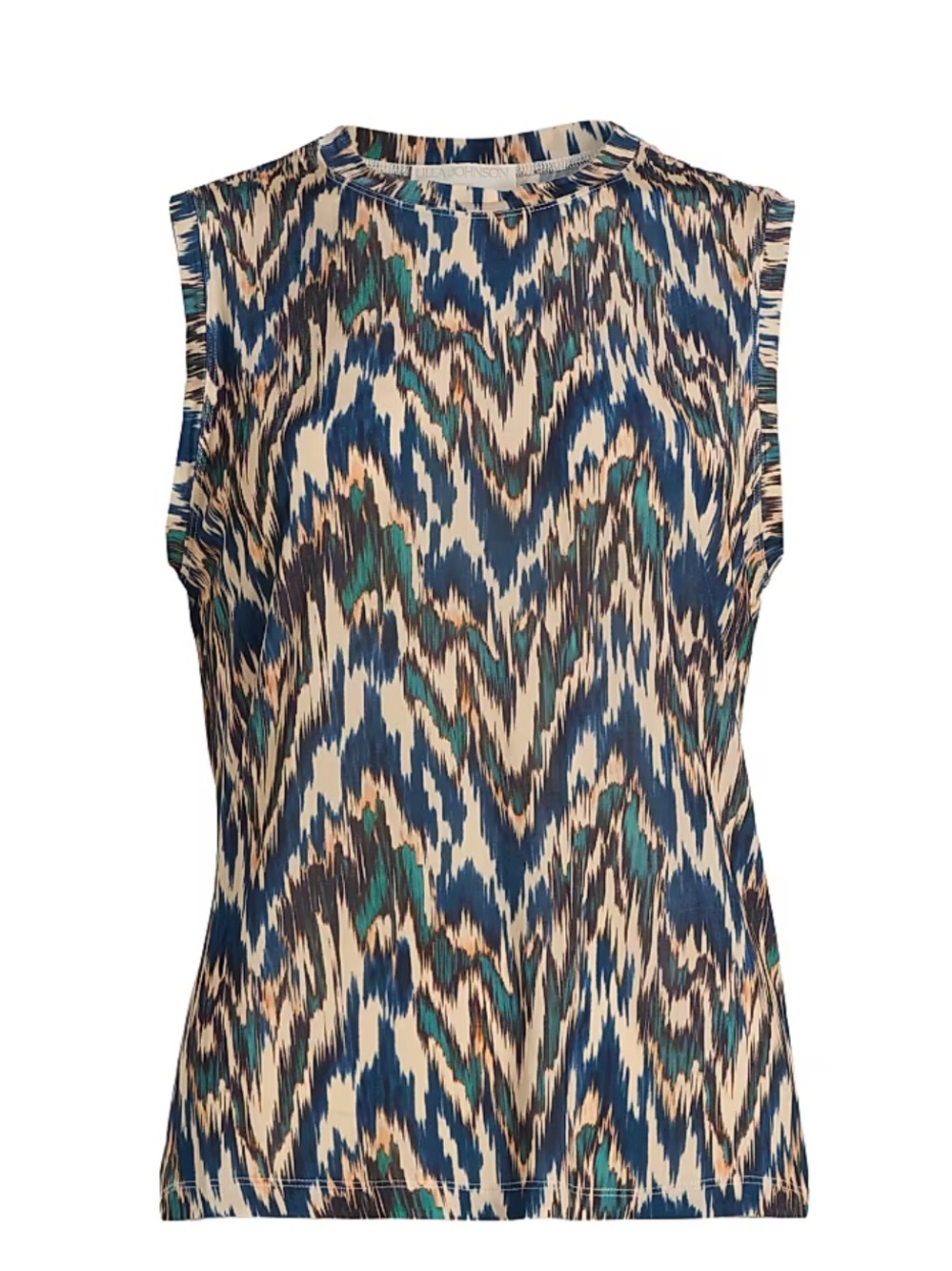NWT ULLA JOHNSON Ines Sleeveless Top in Riverslate Sz S Luxury Resortwear